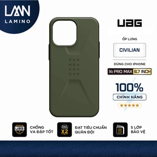   Thanh Lý  Ốp Lưng UAG CIVILIAN Hỗ Trợ Sạc Từ Tính Cho iPhone 14 PRO MAX  6.7 INCH  LAMINO 