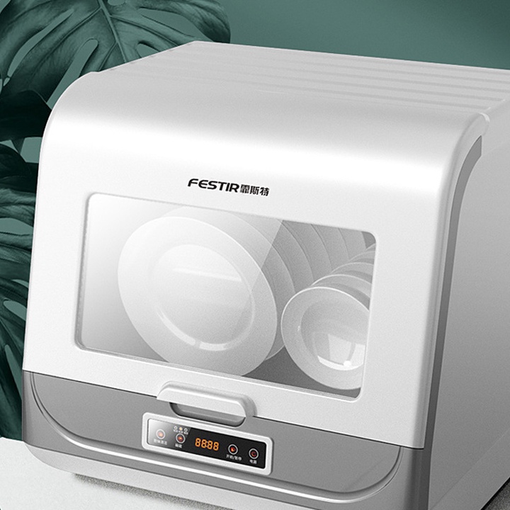 Máy rửa bát tiệt trùng sạch 360 độ - Máy rửa bát dùng cho gia đình - Máy rửa bát siêu sạch nhà bếp có thể rửa hoa quả