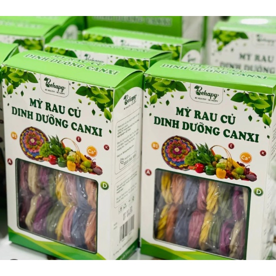 Mì rau củ canxi dinh dưỡng cho bé BEHAPY 500g