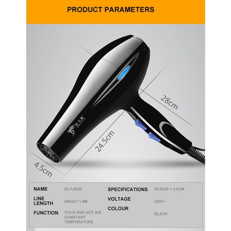 Máy Sấy Tóc Mạnh Mẽ Sử Dụng Cho Máy Sấy Tóc máy sấy tóc 2 chiều nóng lạnh may say toc hair dryer máy sấy tóc công suất cao