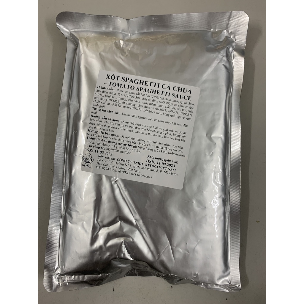 Sốt Spaghetti Cà chua Ottogi Gói 1kg