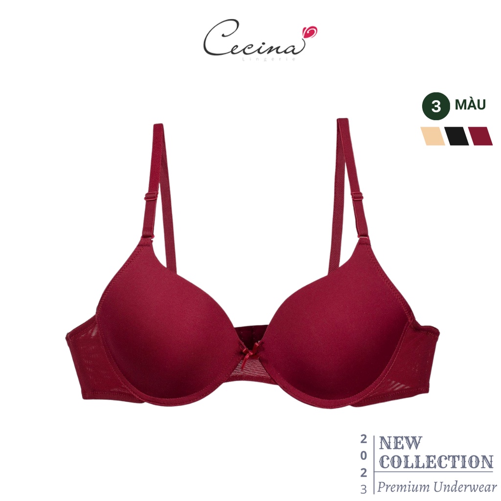 Áo lót nữ Cecina đệm vừa mềm mại, đính nơ trước ngực - CBR025
