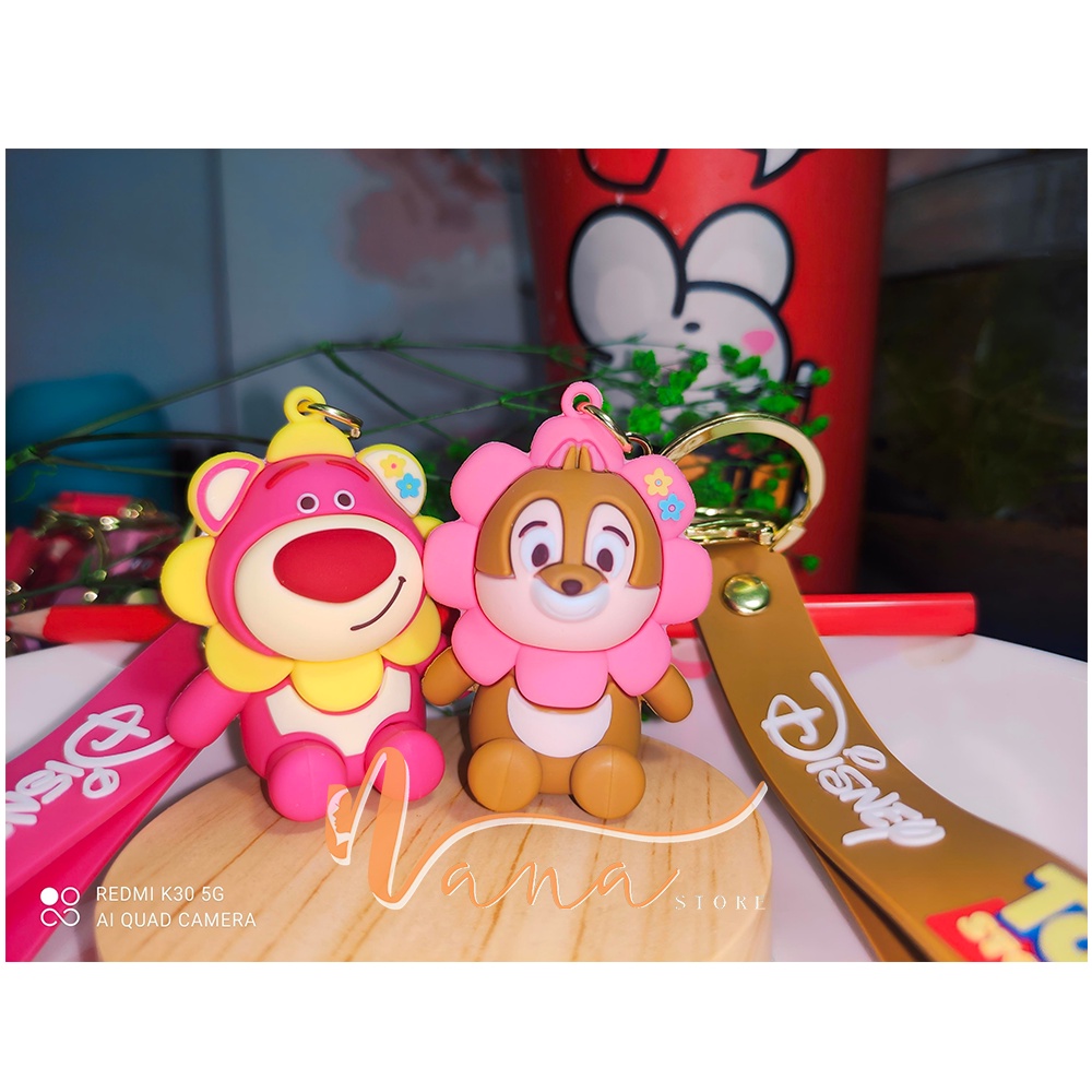 Móc khoá gấu dâu Lotso phong cách Hàn Quốc