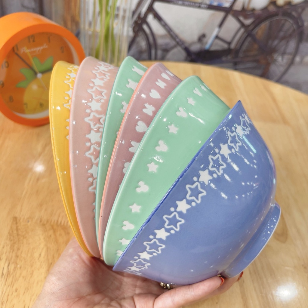 Bát Ăn Cơm, Bát Tô Sứ 16cm Hoạt Hình Disney Decor Đẹp Dễ Thương