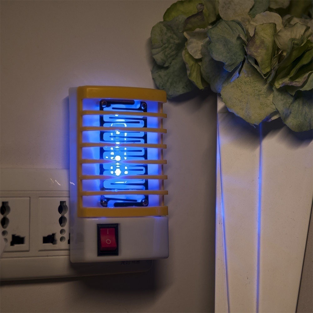 Đèn ngủ bắt muỗi diệt côn trùng điện quang mini ahuy 2 in 1 thông minh an toàn 1w tiết kiệm điện không tiếng ồn cắm điện
