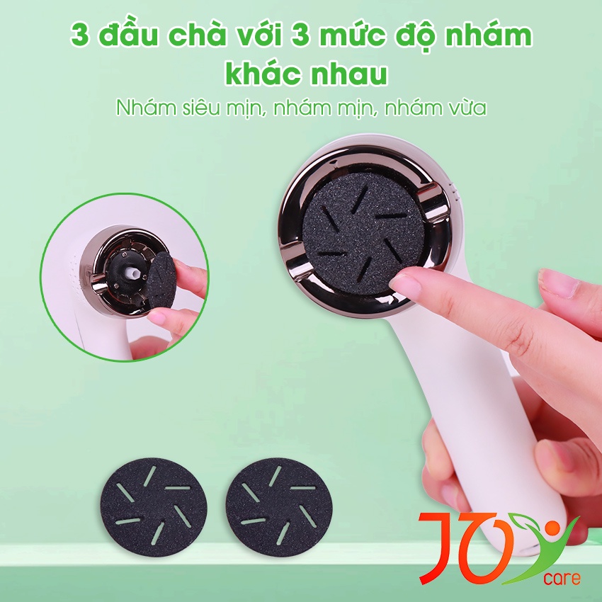 Mày chà gót chân, máy mài gót chân, tẩy da chết gót chân đầu thạch anh cao cấp