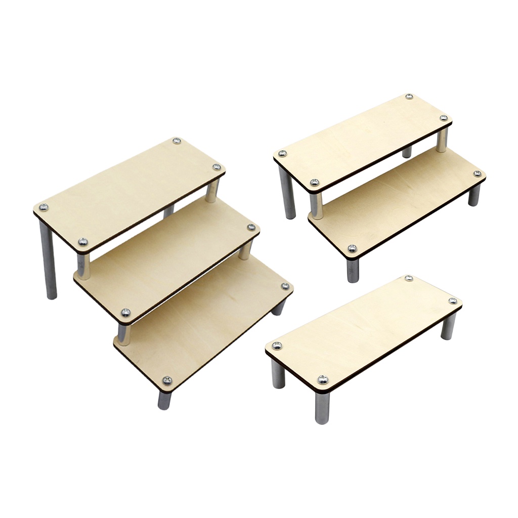 Giá Gỗ Đồ Chơi Nhân Vật Hành Động Giá Đỡ Mô Hình Bậc Thang Hiển Thị 3 Lớp, Giá Đỡ Bộ Sưu Tập Búp Bê Sang Trọng Tổ Chức Xe Ô Tô Phương Tiện Lưu Trữ Riser Step Cake Holde