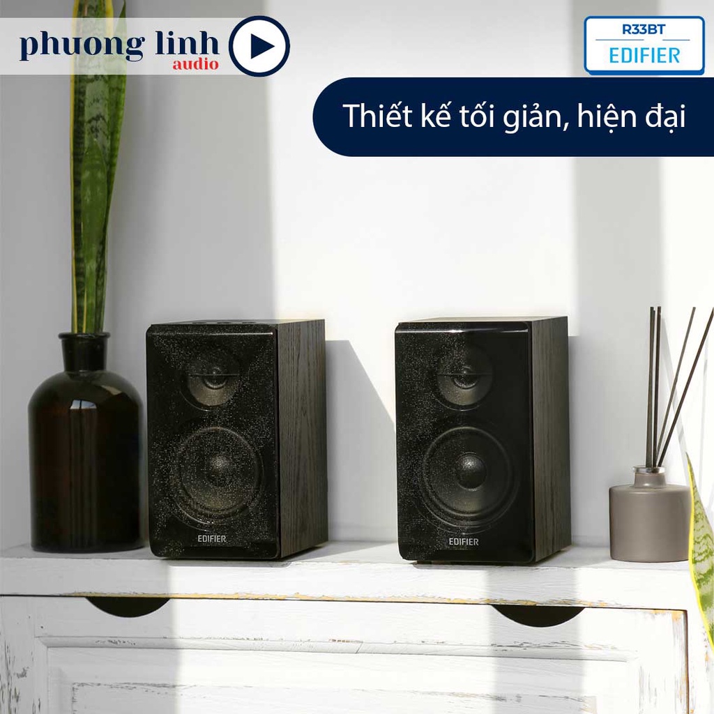 Loa bluetooth Edifier R33BT kết nối máy tính Công suất 10W Cổng AUX Bass driver 3.5 inch Hàng chính hãng