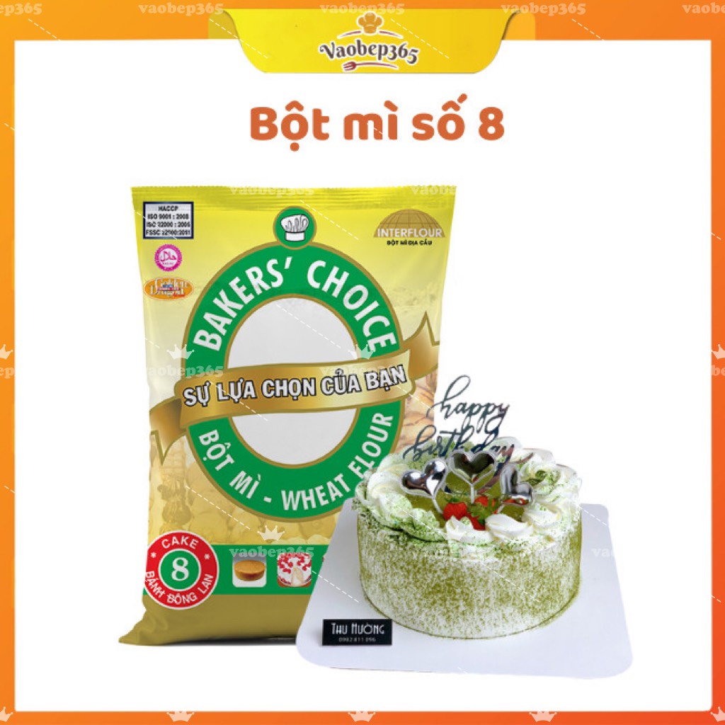 Bột mì Bakers Choice số 8 gói 1kg làm bánh bông lan