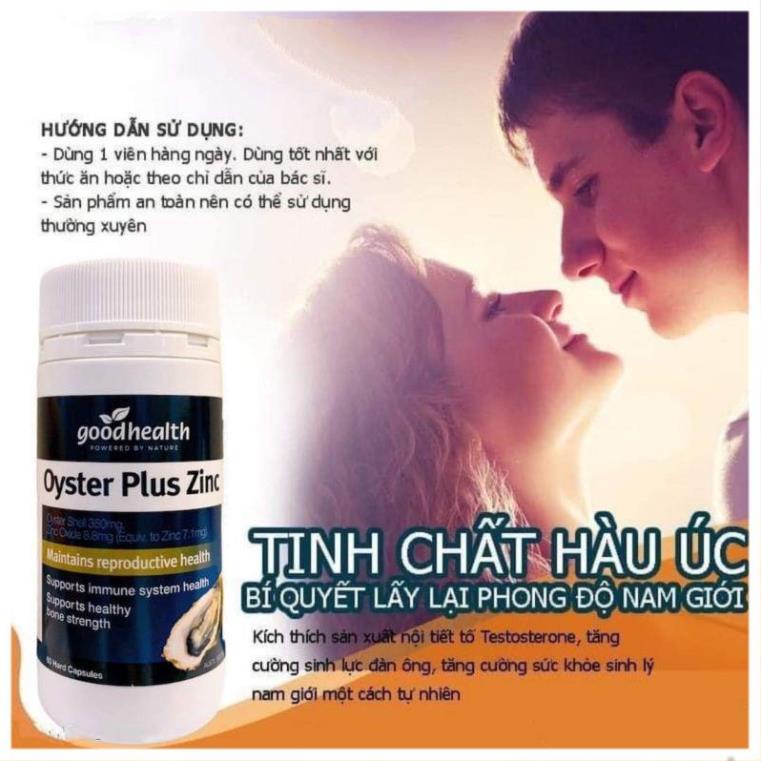Tinh chất hàu Úc Oyster Plus ZinC Goodhealth 60 viên    .