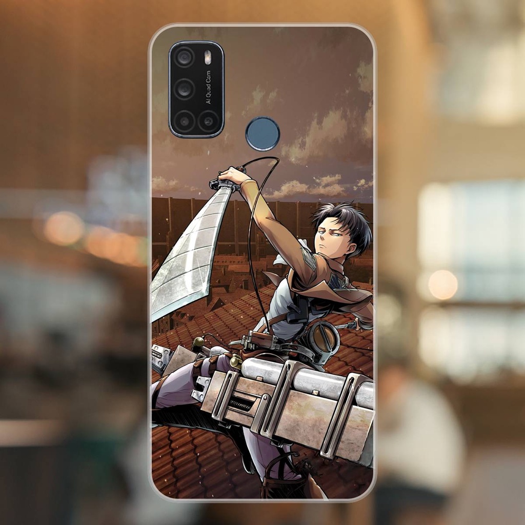 Ốp lưng điện thoại Vsmart Joy 4 dẻo trong Levi Ackerman Attack On Titan