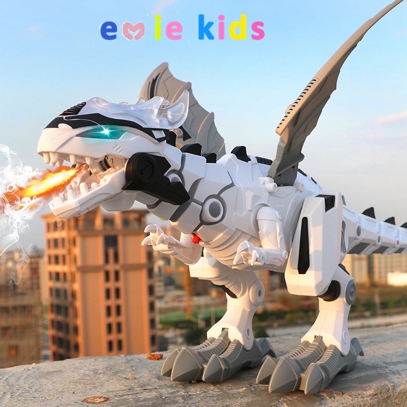 Khủng Long Robot Có Hiệu Ứng Phun Lửa Và Nước Kích Thước Lớn - Đồ Chơi Giải Trí Cho Trẻ Em