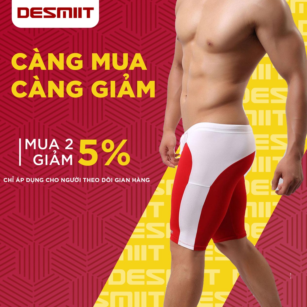 Quần Bơi Nam, Quần Bơi Dáng Lửng B2223 - Thiết Kế Năng Động Trẻ Trung Thoải Mái - Desmiit Official Store