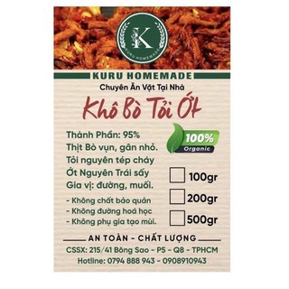 Khô bò cháy tỏi nguyên tép💥💥