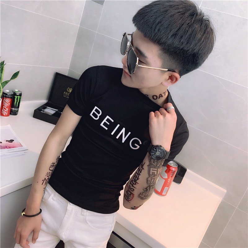 Áo Thun Cộc Tay Trơn nam. chất liệu thun cotton hàn ,co dãn mềm mịn T.1817