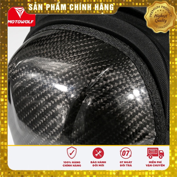 Giáp tay chân carbon MOTOWOLF MDL1019