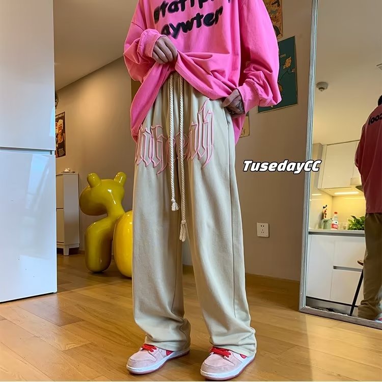 Quần Ống Rộng cao cấp quần dài nam Thời Trang Hàn Quốc quần tây nam from rộng in ấn quần jogger nam