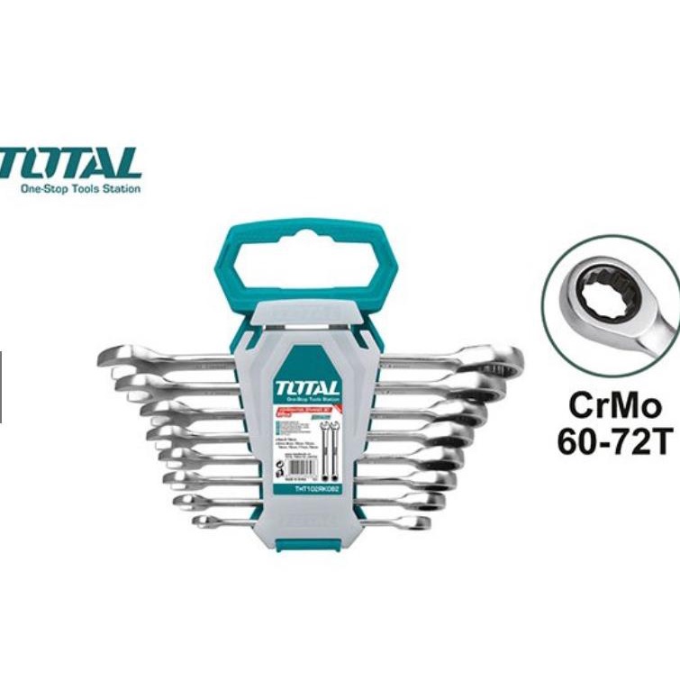 8-19mm Bộ cờ lê vòng miệng 8 chi tiết Total THT102RK086