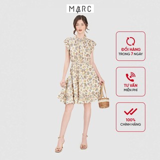 Đầm nữ MARC FASHION tay bèo smocking eo họa tiết hoa FAWH058921