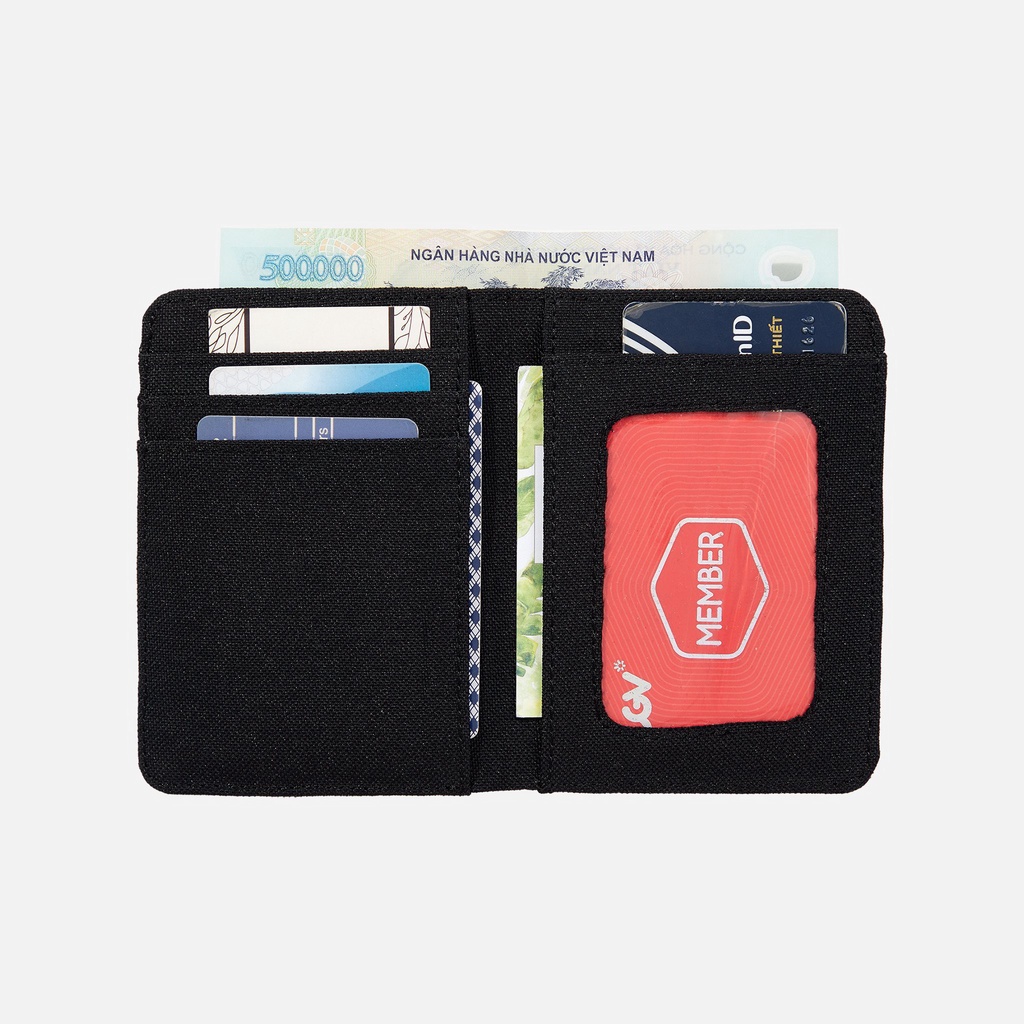 Ví vải gập đôi unisex CASHI Basic Wallet  - Đứng