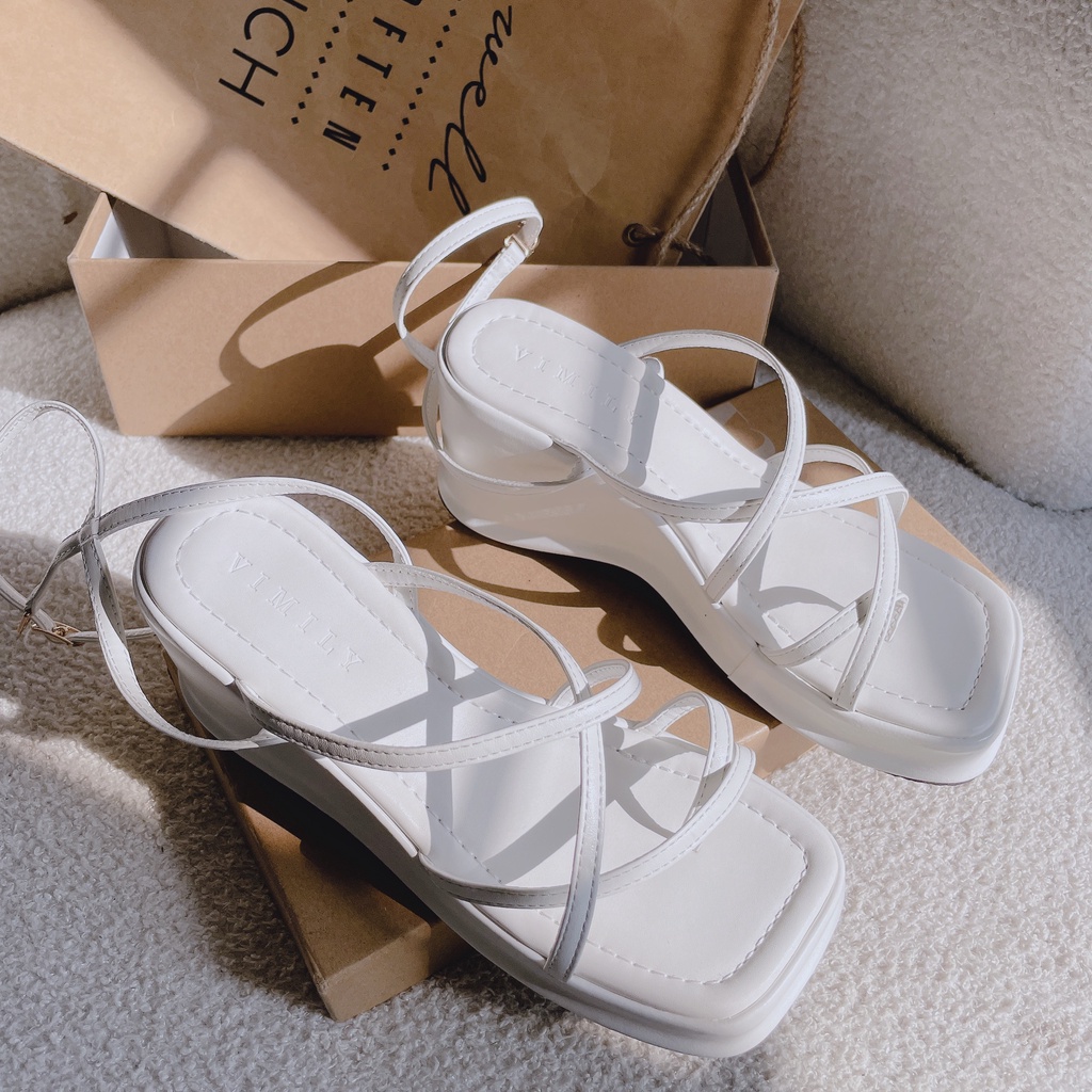 MÃ 928 HOT FREESHIP SANDAL XỎ NGÓN ĐẾ CAO DA LỲ MỀM ÊM NHẸ CHÂN FULLBOX