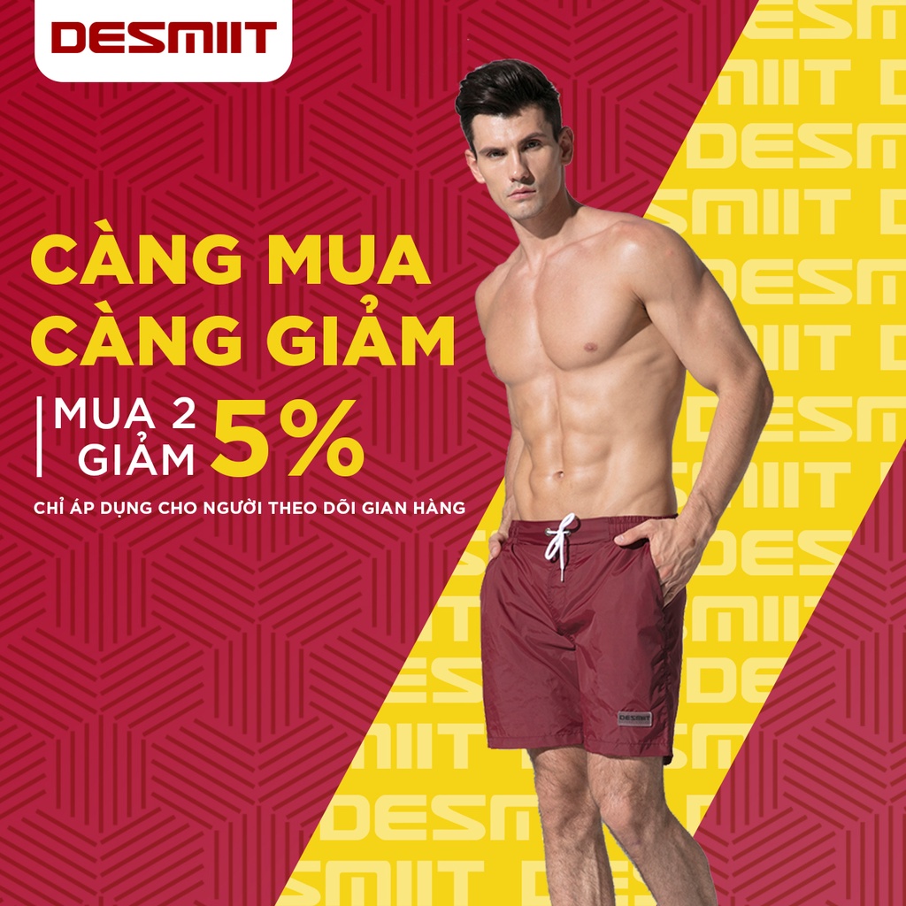 Quần Short Nam, Quần Đi Biển Nam Cao Cấp Desmiit S807 - Tôn Lên Vẻ Nam Tính Phái Mạnh - Hàng Chính Hãng