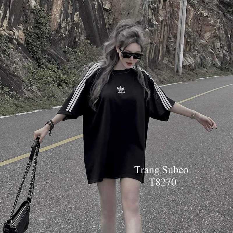 Áo thun cotton su form rộng tay lỡ - adida.s