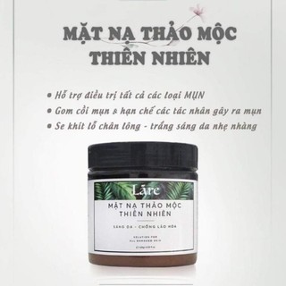 Mặt nạ thảo mộc thiên nhiên thanh dược láre full size 120g
