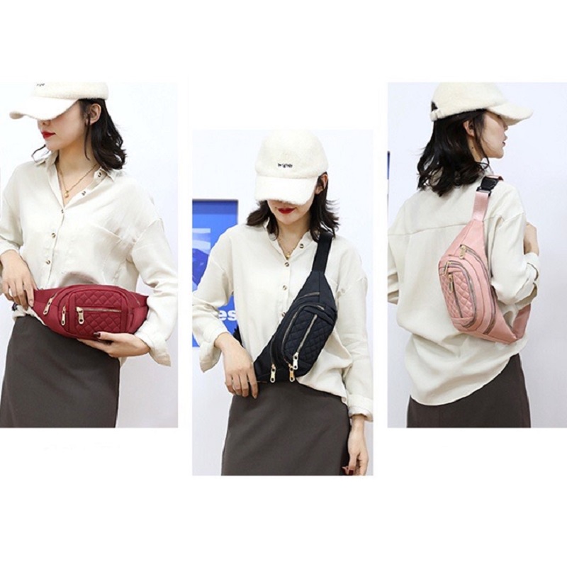 Túi đeo bụng chống nước chống xước bảo vệ đồ dùng an toàn và tiện lợi, Túi đeo chéo thời trang Hàn Quốc