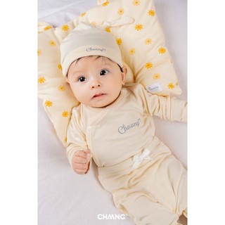 [CHAANG 0-6M] Set 2 chiếc quần cho bé sơ sinh chất liệu mềm mát Spring vàng Chaang