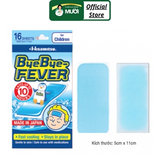 Miếng dán hạ sốt ByeBye Fever - Giúp giảm sốt, đau răng, nhức đầu