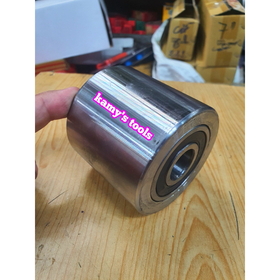 Bánh xe nâng tay PU đỏ 68x73, 70x80