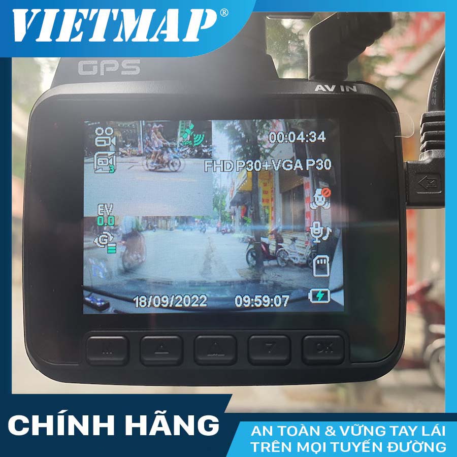 Mắt camera lùi cho camera hành trình Vietmap C61 và Vietmap C61 Pro