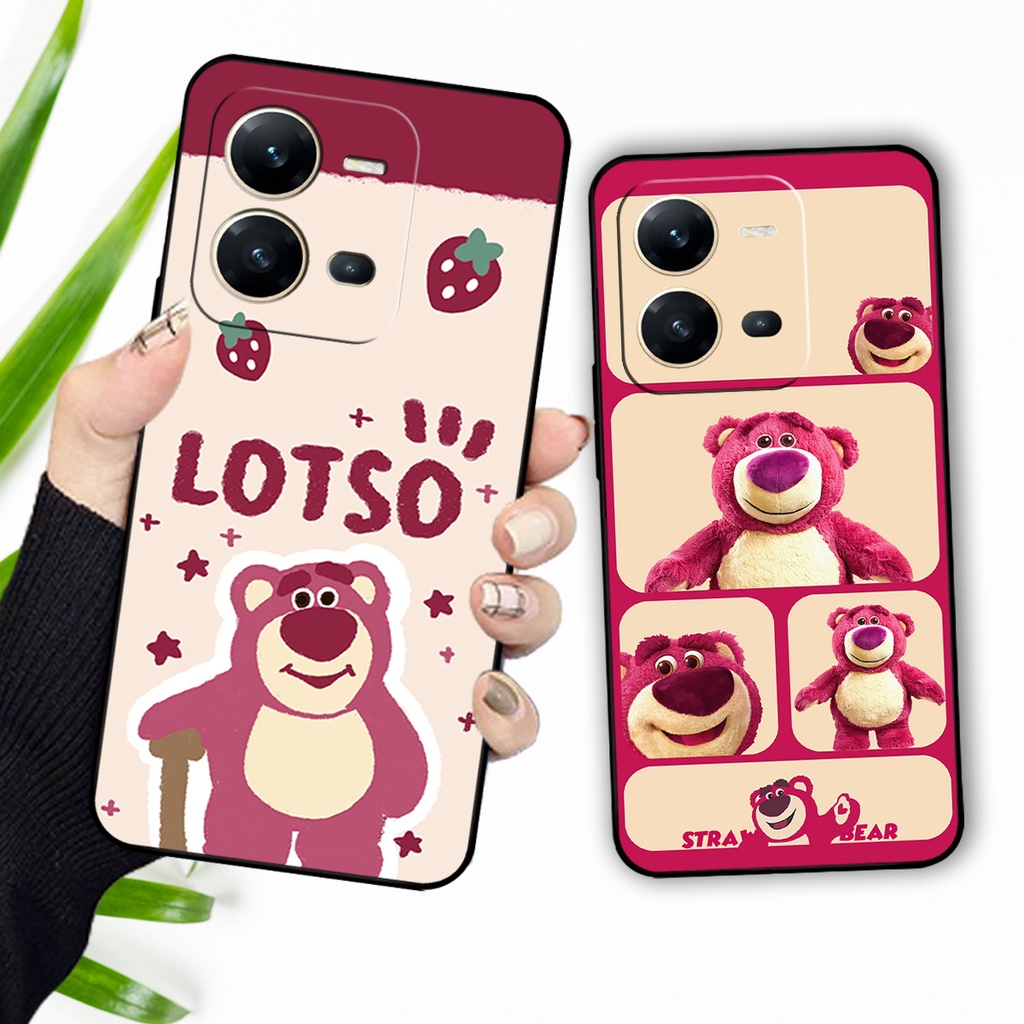 Ốp lưng Vivo V25 / Vivo V25e / Vivo V25 Pro in hình gấu dâu losto, pink panther đáng yêu,hot trend.