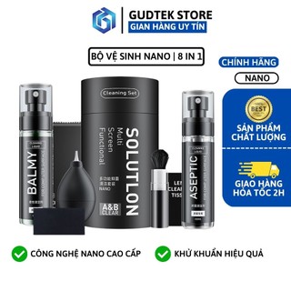 Bộ Vệ Sinh 8 IN 1 Laptop JRC, Combo Dung Dịch Nano Lau Chùi Vệ Sinh Màn Hình, Bàn Phím Cho Máy Tính, Laptop