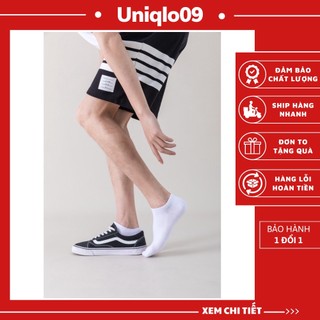 Combo 10 đôi tất trơn cổ thấp, cổ lửng, cổ cao set 10 đôi tất trắng unisex - unq13
