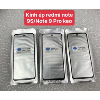 Kính ép redmi note 9 pro/Note 9S xiaomi