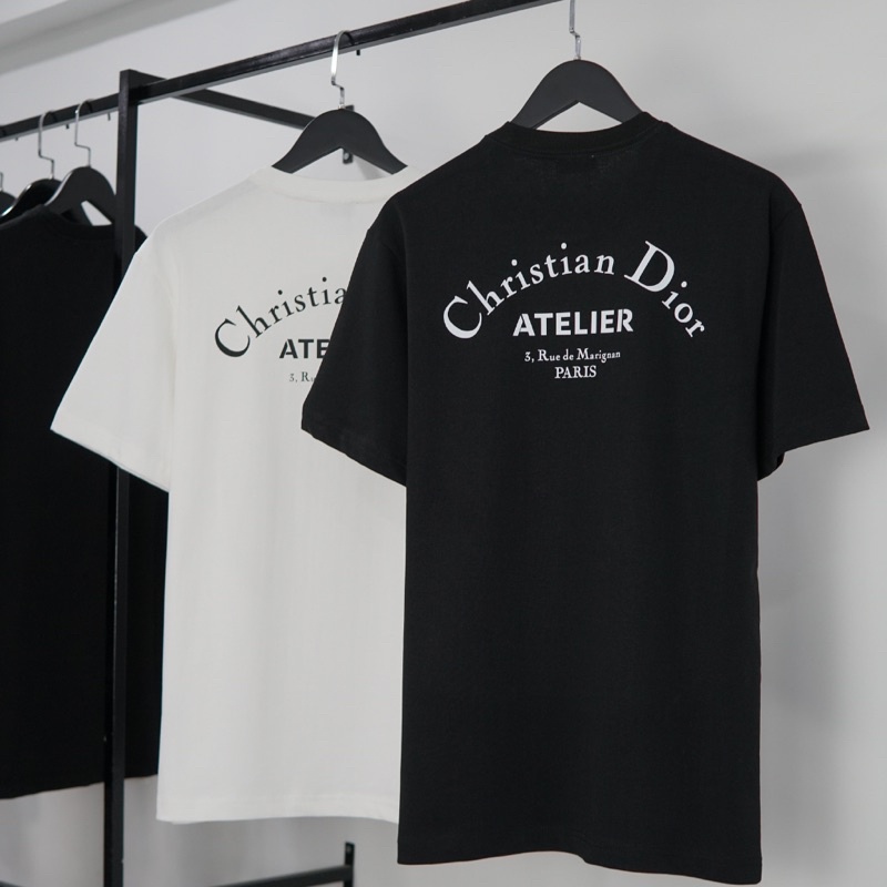 Áo thun Dior Atelier in chữ cao cấp Áo thun Dior nam nữ mới nhất