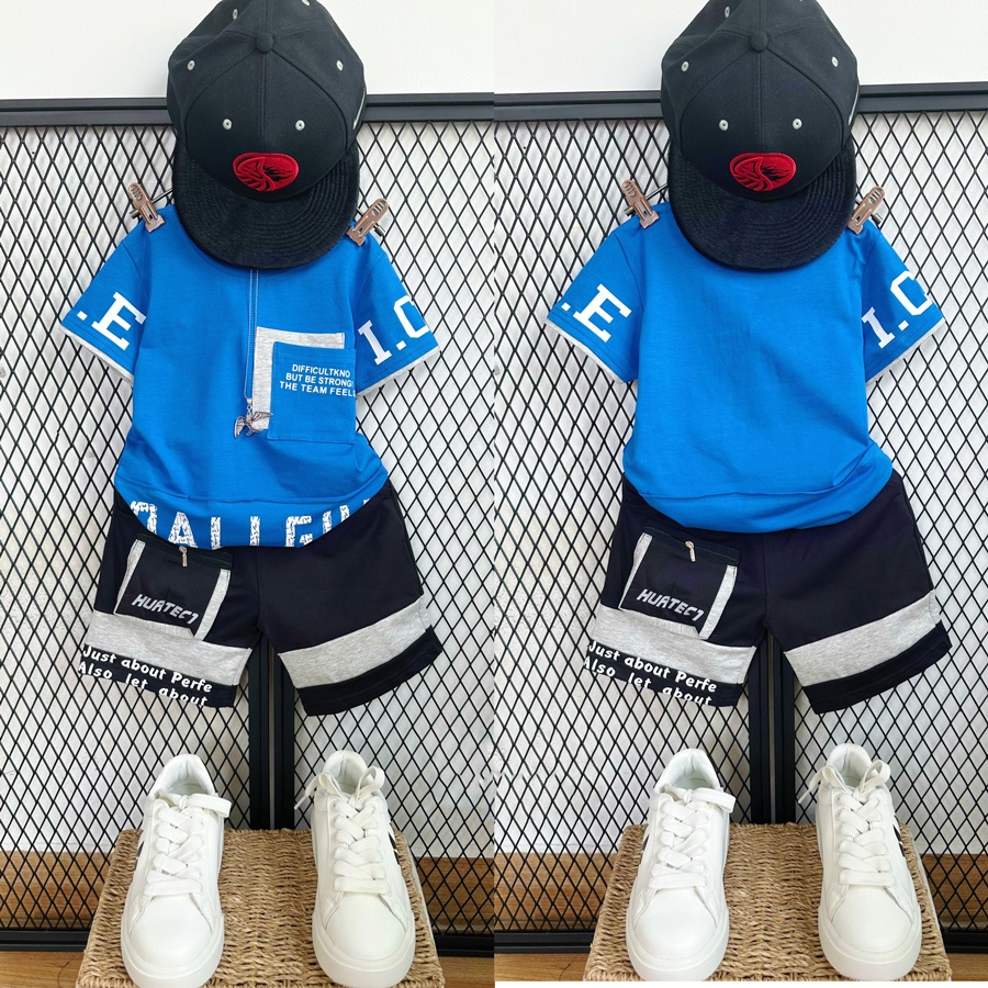 Đồ bộ bé trai, bộ thun túi hộp Daligui, 100% thun cotton cho bé trai từ 10 đến 60kg