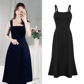 Đầm hai dây,váy 2 dây dáng xoè