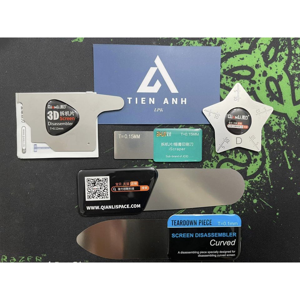 Dụng cụ cậy màn hình, cắt keo, QianLi tool - TEARDOWN PIECE - IPry