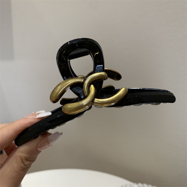 Kẹp Tóc Cỡ Lớn 13cm In Chữ Phong Cách Hàn Quốc Cổ Điển Thời Trang Cao Cấp Cho Nữ