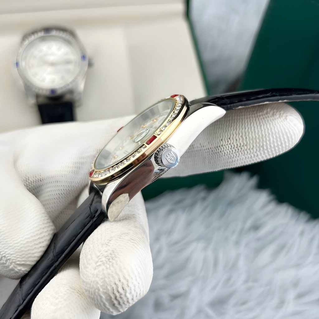 Đồng Hồ - Đồng Hồ Nam Olympianus - Dây Da Cao Cấp - Máy Pin Kim Trôi  - Bảo Hành 12 Tháng