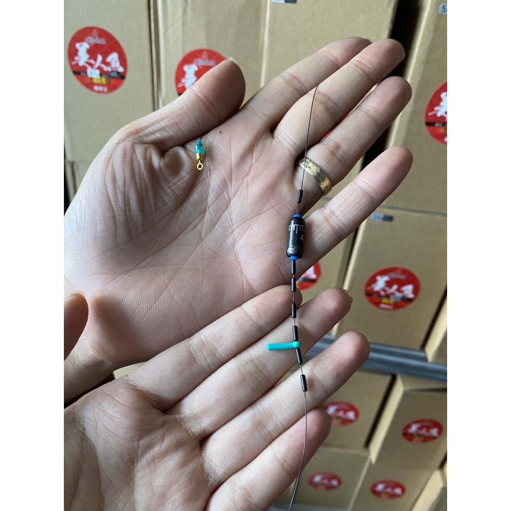 Trục  buộc sẵn câu đài mỹ nhân ngư làng tiên cá săn hàng thuộn tiện khi mang theo