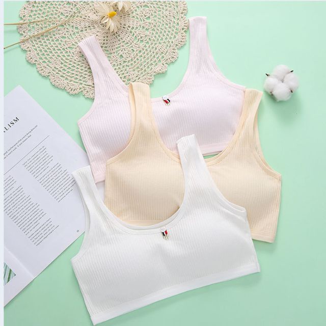 Áo Lót Nữ Học Sinh, Áo Ngực Cho Bé Gái Chất Cotton Mềm Đẹp Size 28-63kg