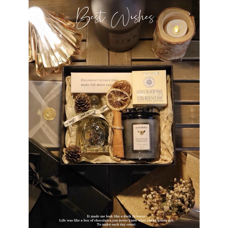 Nến Thơm Phòng Candle Cup Hương Thơm Thư Giãn Khử Mùi Không Khói Lưu Hương Phòng Ngủ Luxurious