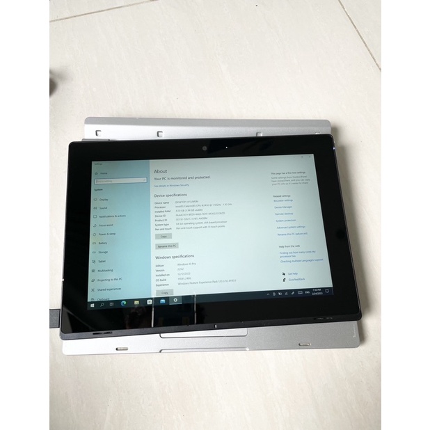 Máy tính bảng NEC Ram 4G SSD128  màn 10.1 inches Pin 5h-7h chạy Windows10 64bit