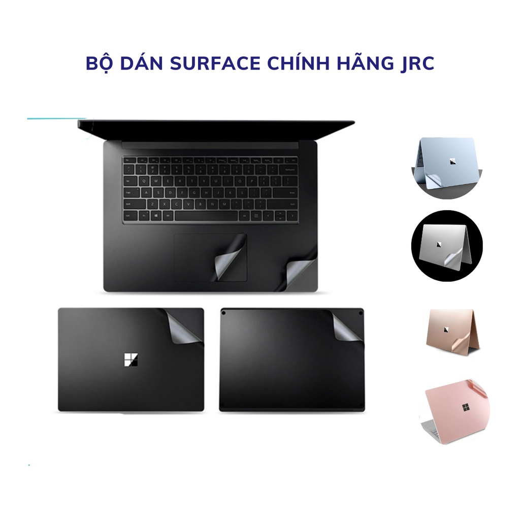 Bộ dán toàn thân 4in1 Surface Laptop 1/2/3, surface laptop go, surfacebook 1/2/3 chính hãng JRC