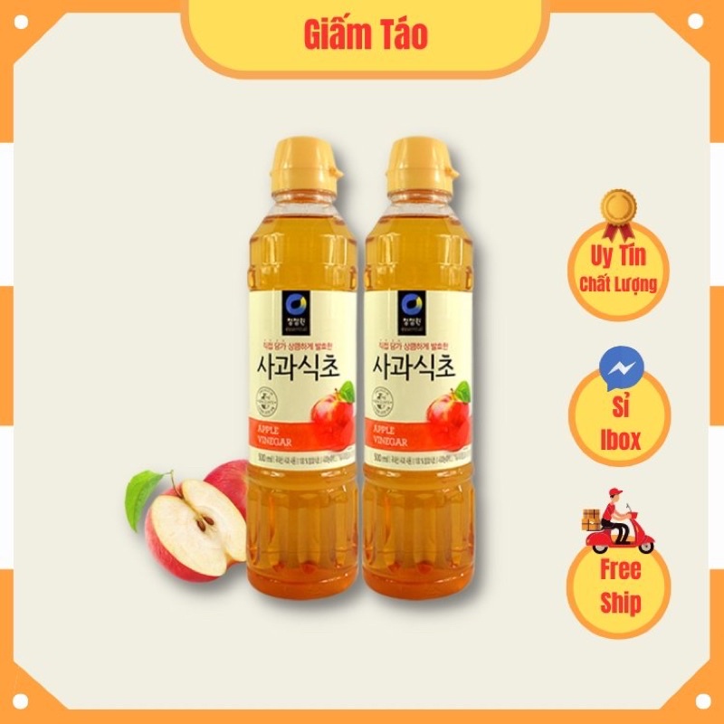 Giấm táo Hàn Quốc chai 500ml