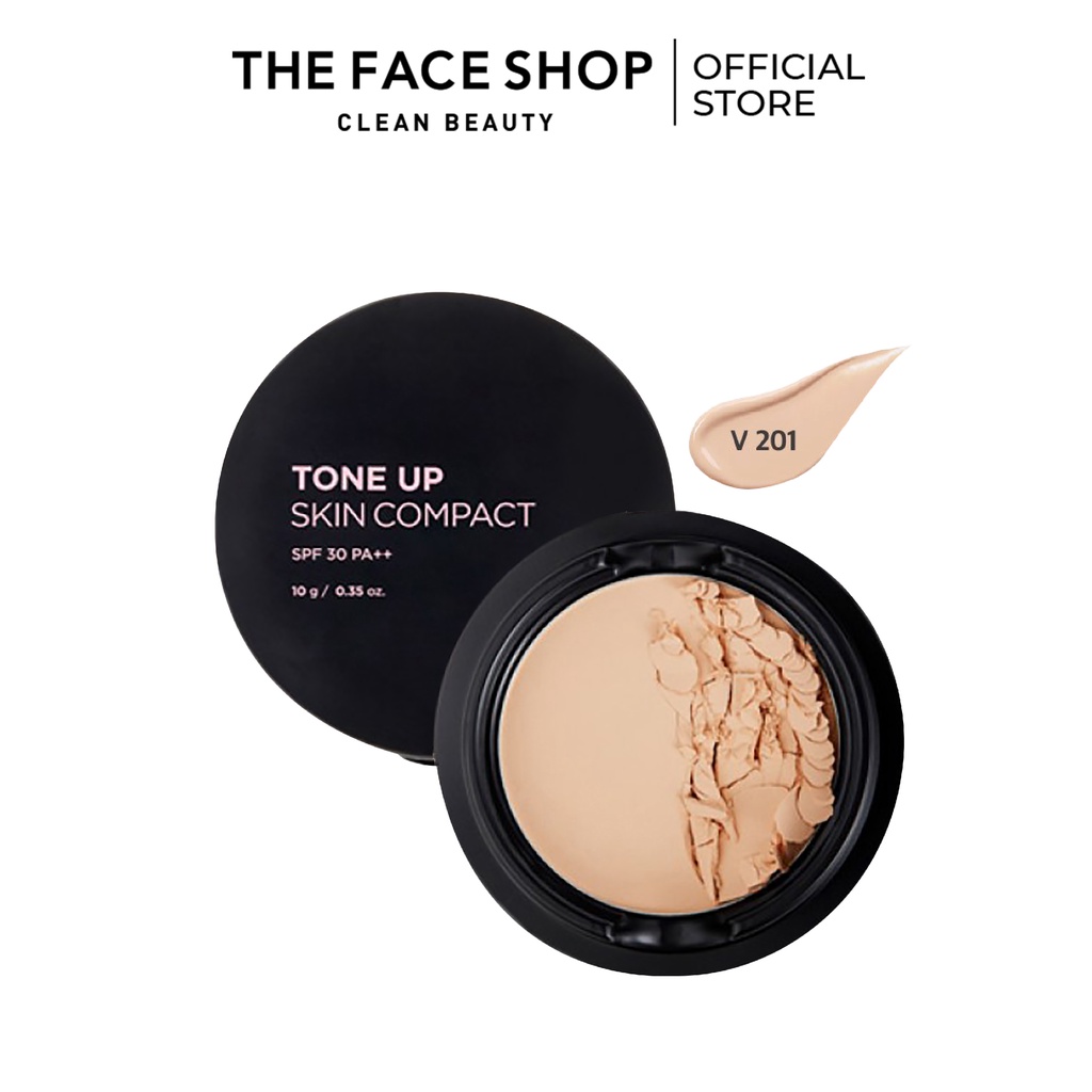 Phấn Phủ Nâng Tone Da TheFaceShop Tone Up Skin Pact 10g